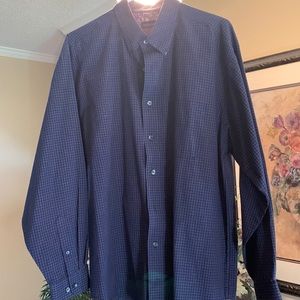 Mens Large 16-16 1/2 Van Heusen Dress Shirt